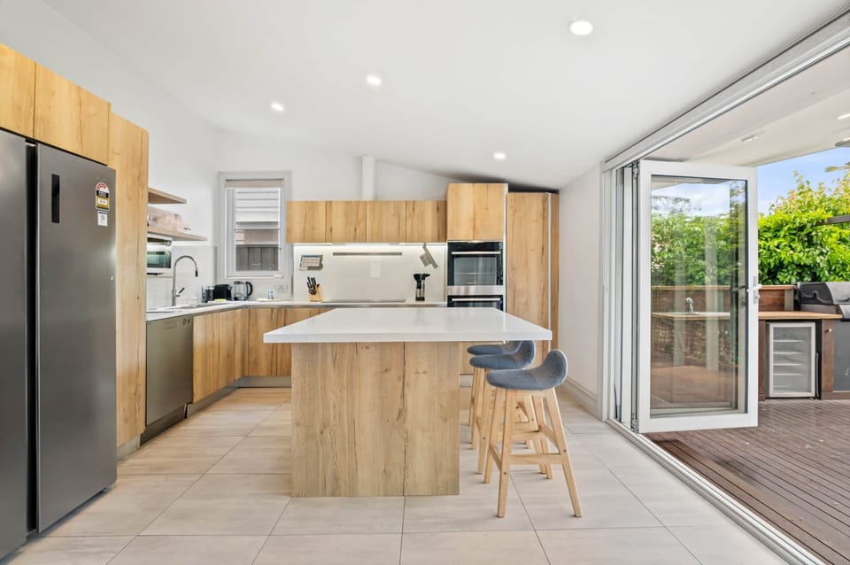 Kitchen &  Bi-fold Door to Deck