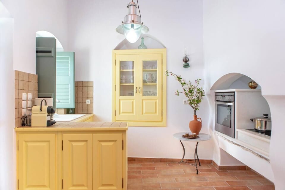 One Bedroom Authentic Villa | Private kitchen | Full-size fridge, oven, stovetop, espresso maker