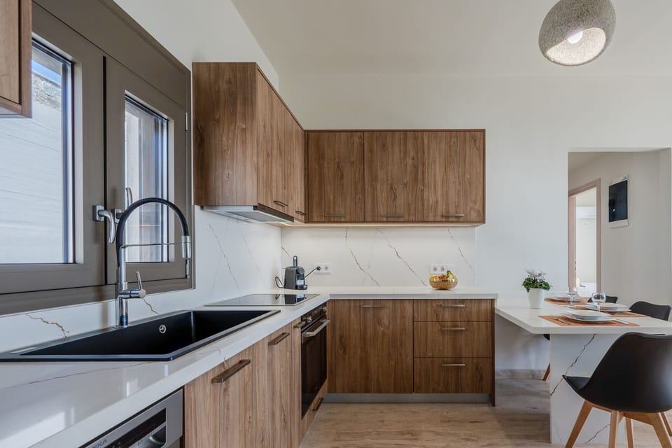 Villa, 2 Bedrooms, Private Pool, Sea View | Private kitchen | Coffee/tea maker, highchair