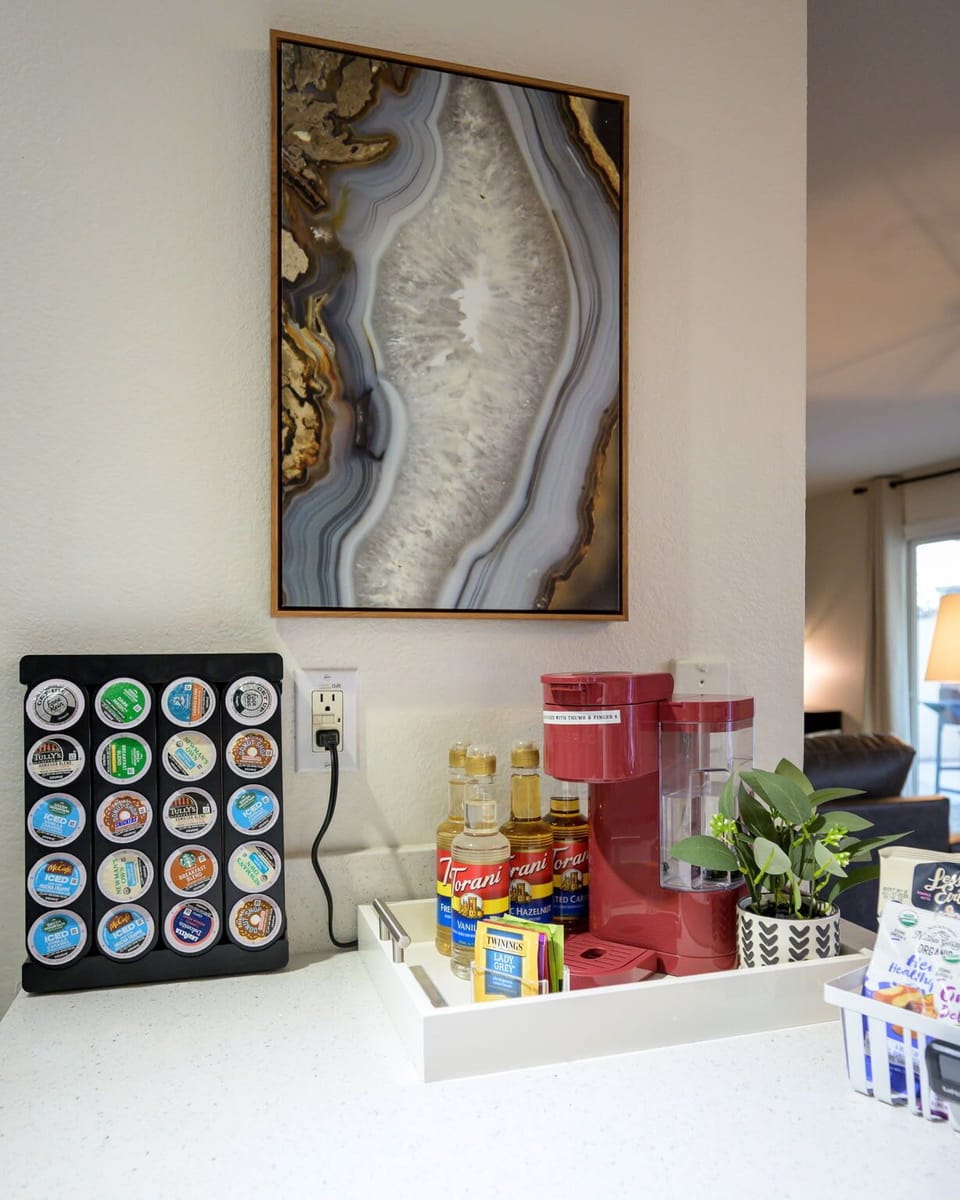 We’ve got the essentials covered: coffee, snacks, and a warm welcome waiting for you