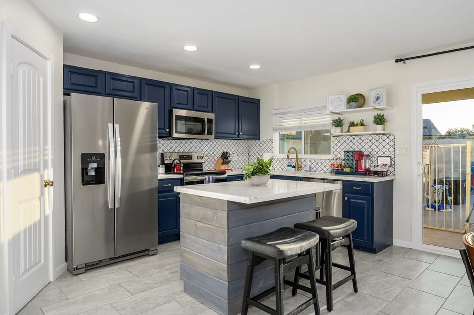 Stylish kitchen with modern appliances and a clean layout.