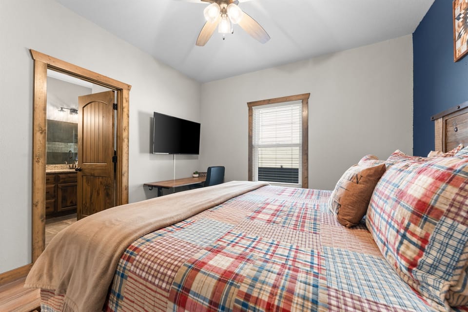 King bed on the main level