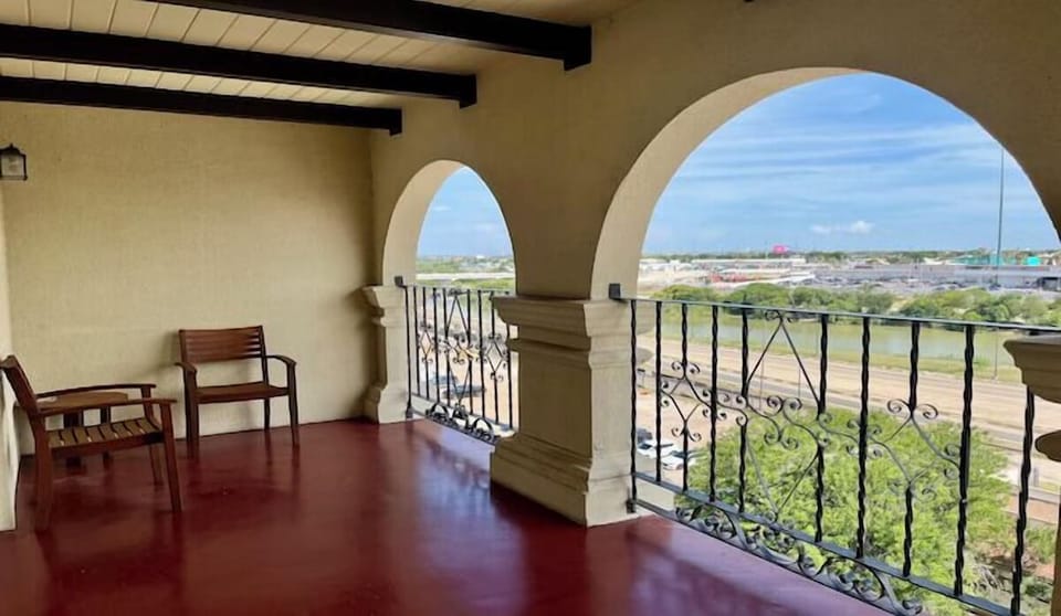 Sip morning coffee on the balcony with sweeping views.