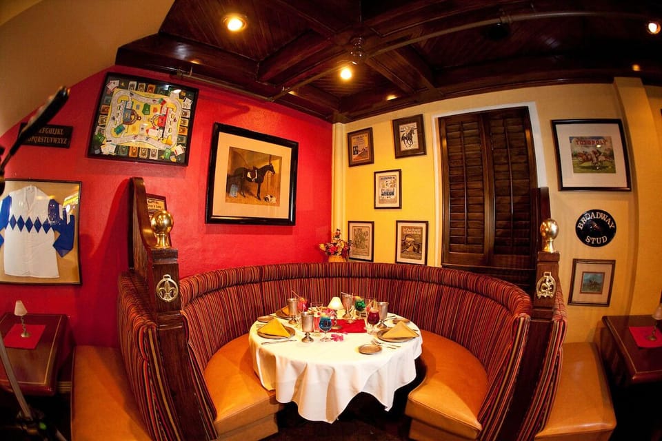 Settle into a cozy booth for intimate dining and laughs.