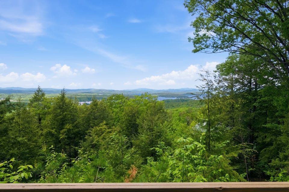 Enjoy far-reaching views that stretch across forests, lakes, and distant peaks.