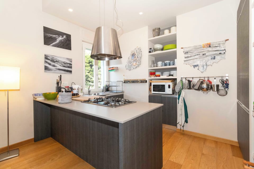 Apartment | Private kitchen | Full-size fridge, microwave, oven, stovetop