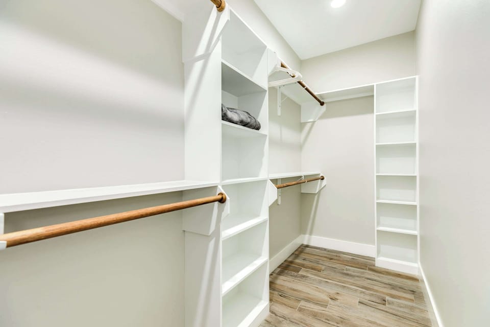 Huge primary closet