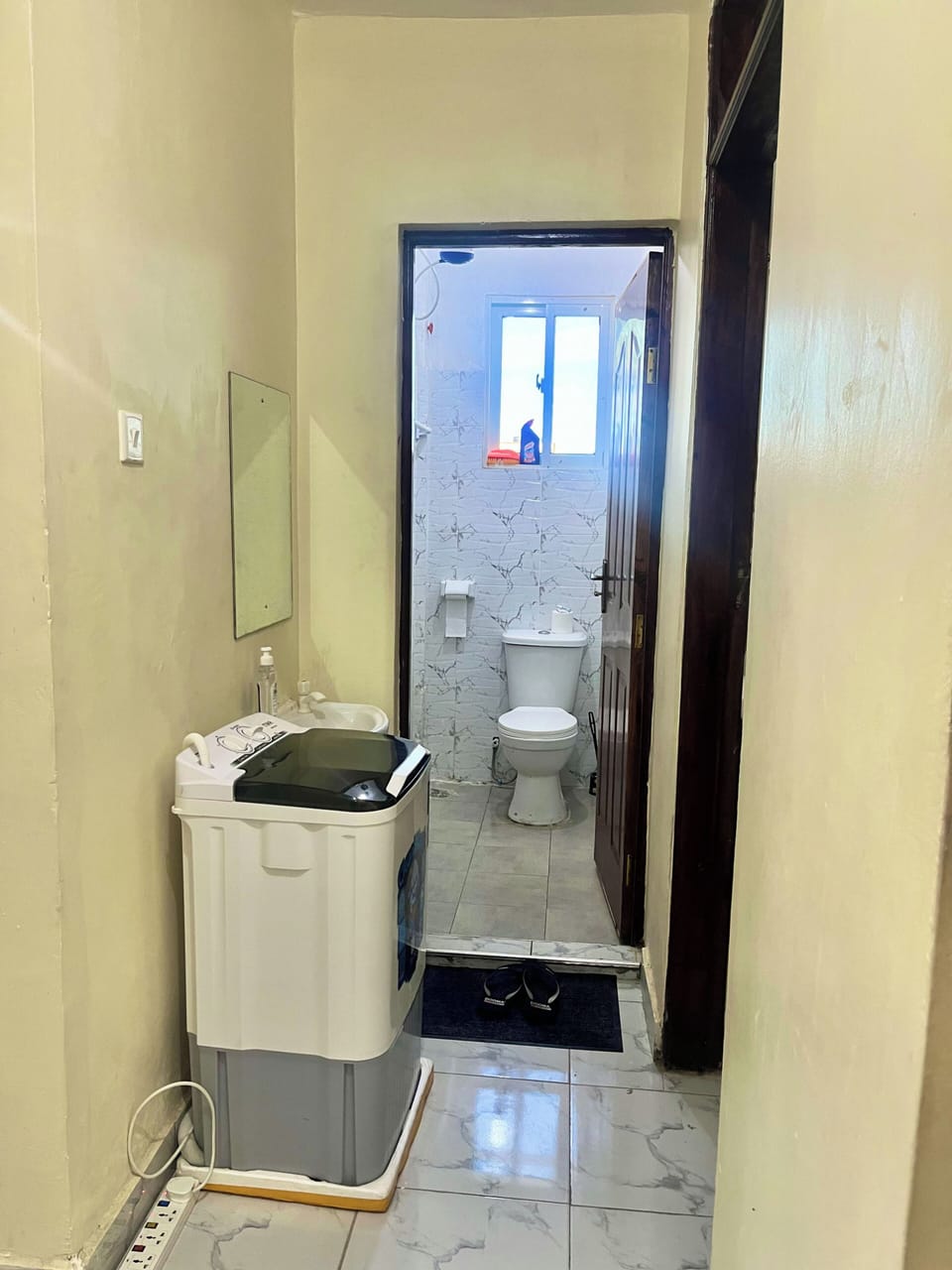 Washing Area and Bathroom 
