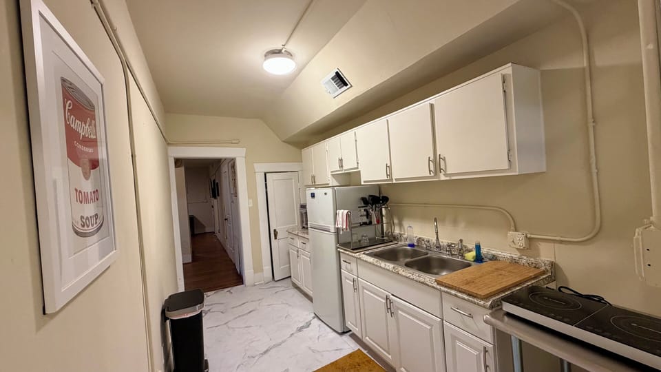 Classic Apartment, 2 Bedrooms, Kitchen, Courtyard Area | Private kitchen | Coffee/tea maker, fridge, microwave, stovetop