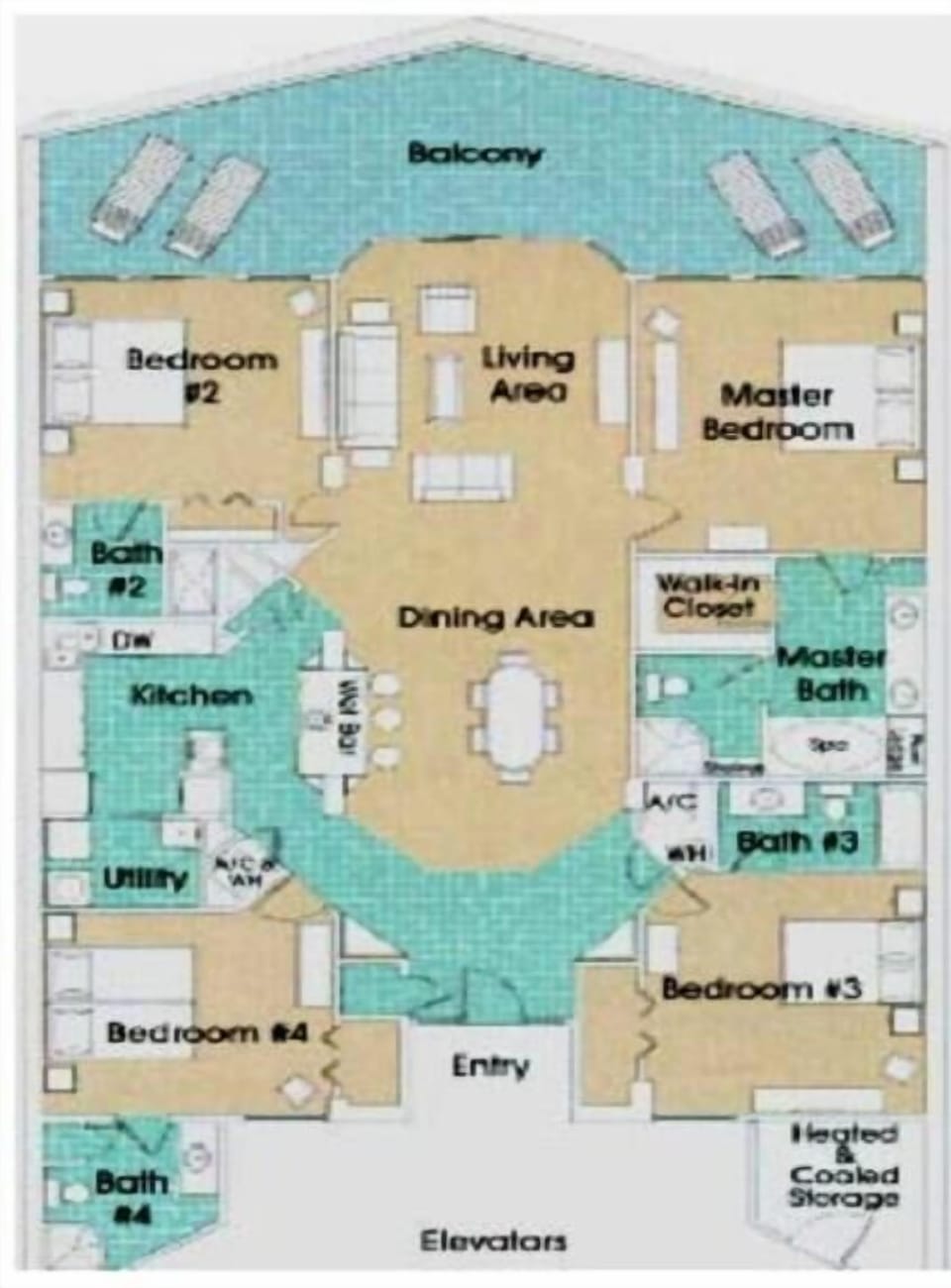 4 Bedroom Floor Plan