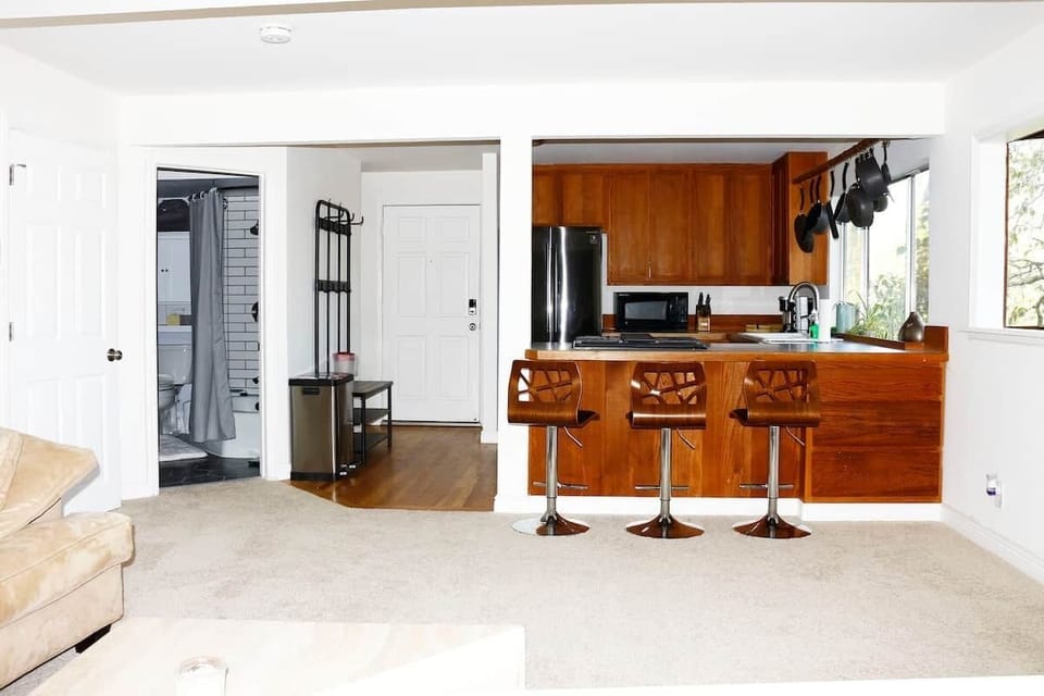 open space living room & kitchen