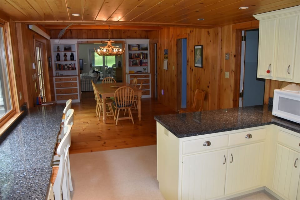 Kitchen looking into the dining room