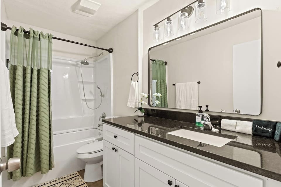 Modern bathroom with sleek finishes