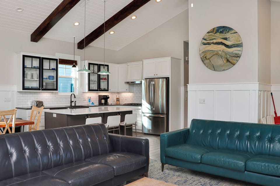 Living Area and Kitchen