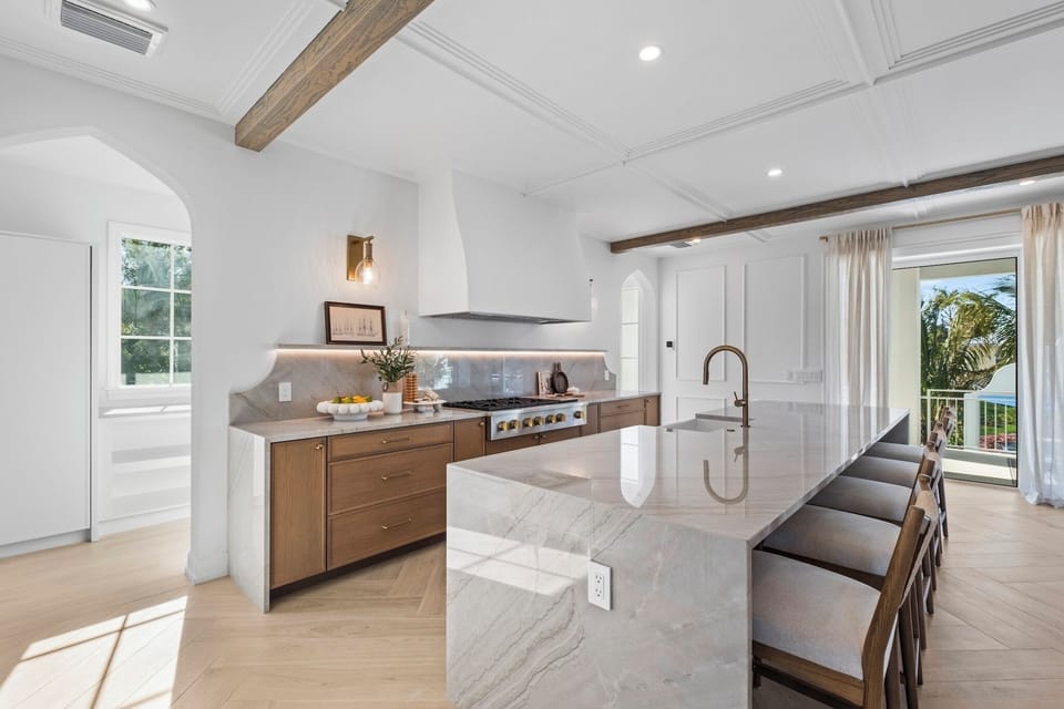 Fully equipped modern kitchen