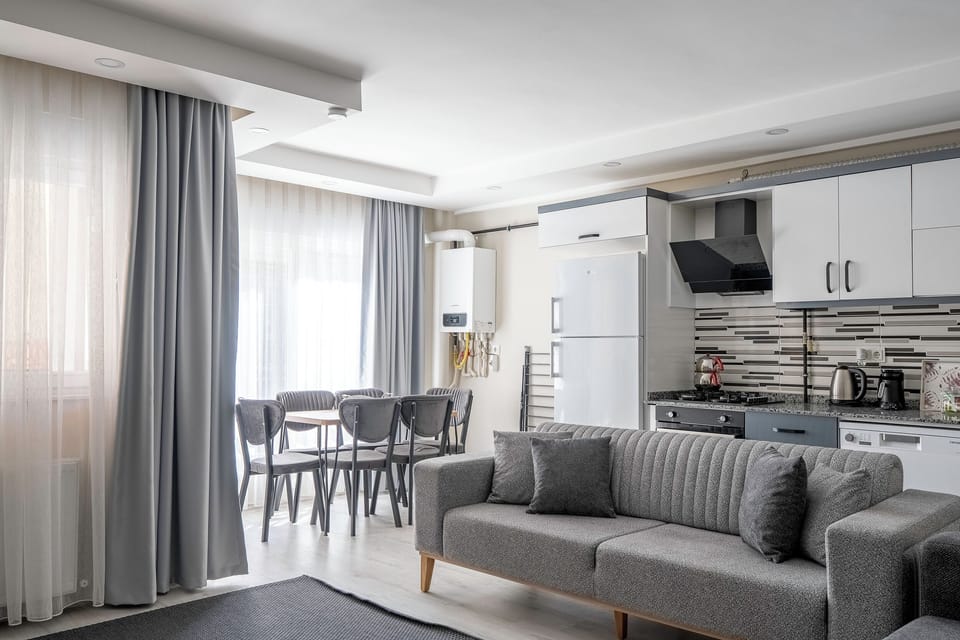 Economy Apartment, 3 Bedrooms, No Windows | Living area | 80-cm TV with cable channels