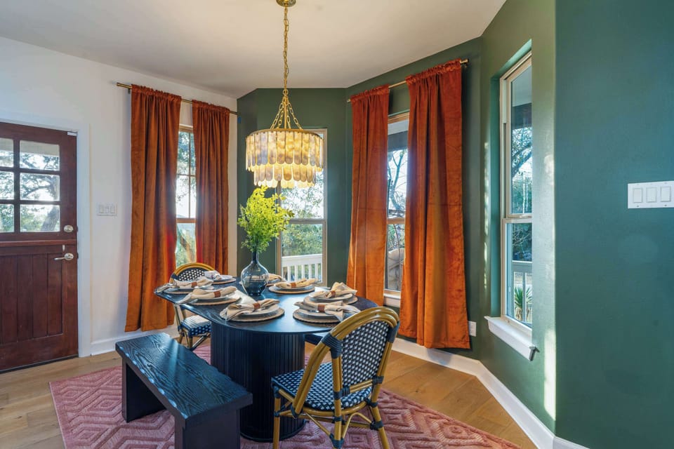Gather around, grab a plate, and let the good times roll! Our dining area is perfect for meals, laughs, and maybe a few impromptu dance moves after dessert.