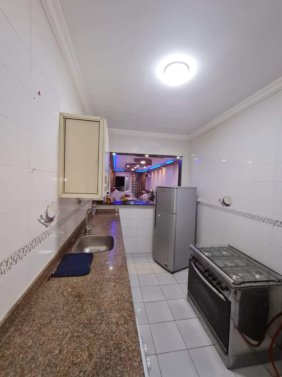 Deluxe Apartment, Balcony, City View | Private kitchen | Full-size fridge, oven, stovetop