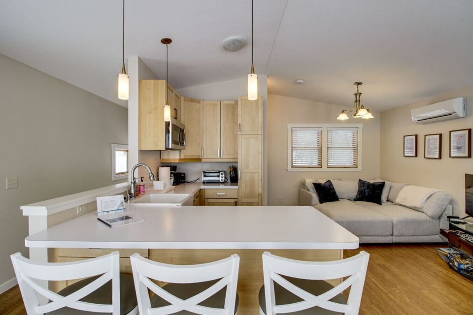 Open-Concept Kitchen | Island & Cozy Living Area