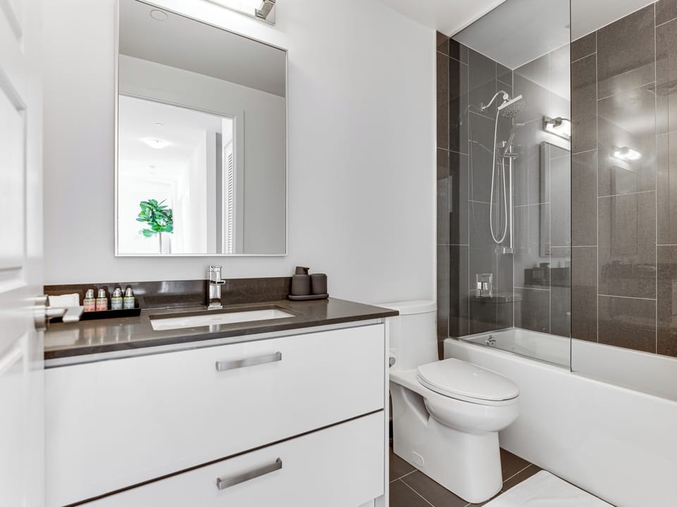 Family Condo, Patio | Bathroom | Combined shower/tub