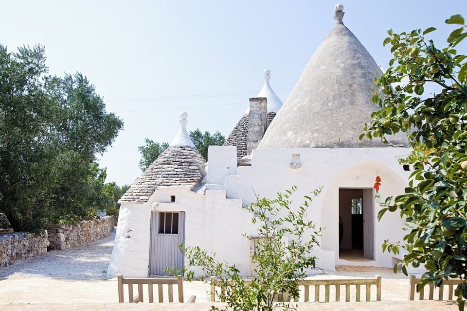 The trullo part of the accommodation.