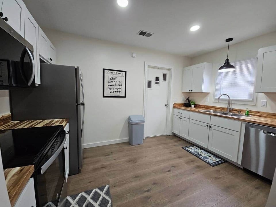 Fully stocked kitchen