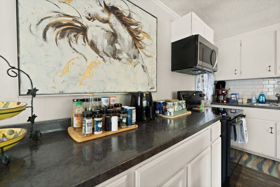 Kitchen | Countertop Workspace | Spice Rack | Coffee Station