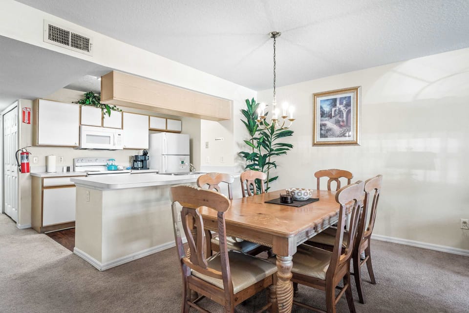 Dining table with seating for 6 