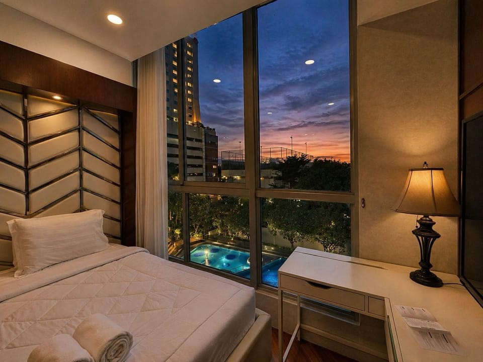 Apartment, 2 Bedrooms, City View | Desk, iron/ironing board, free WiFi, bed sheets
