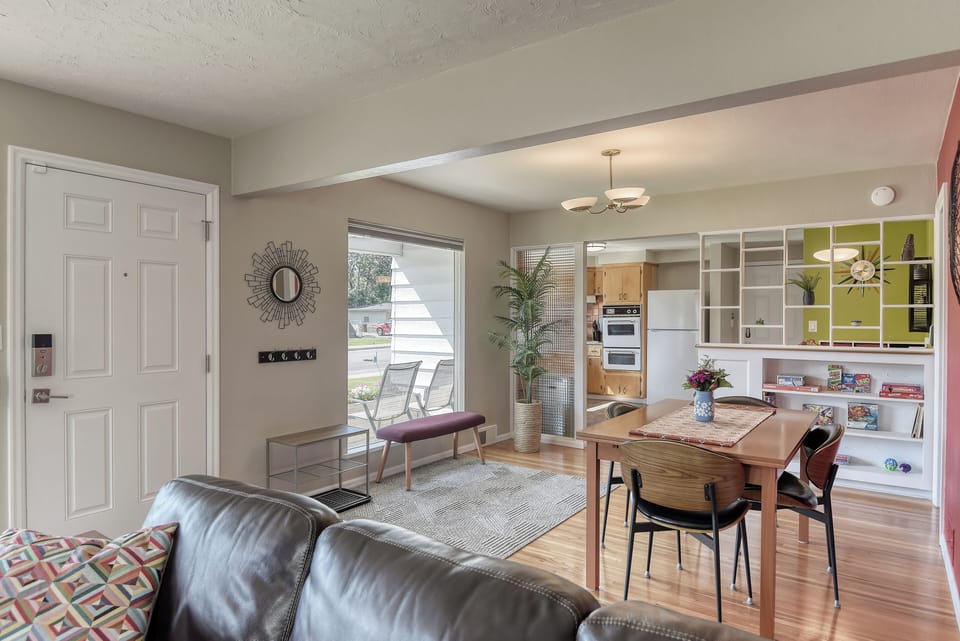 Bright and welcoming dining area.