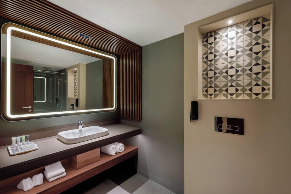 Family Room, Mountain View | Bathroom | Hair dryer, slippers, towels, soap