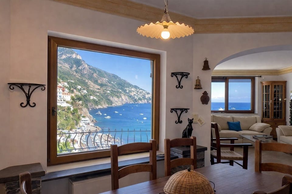 Villa, Sea View | Living area | 32-inch flat-screen TV with satellite channels