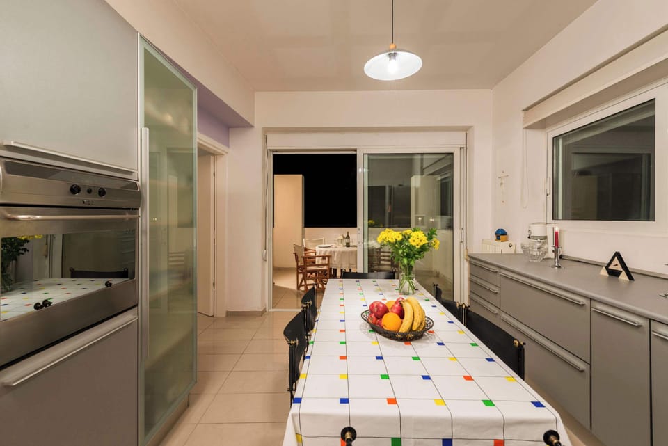 Bright galley kitchen designed for efficient everyday use.