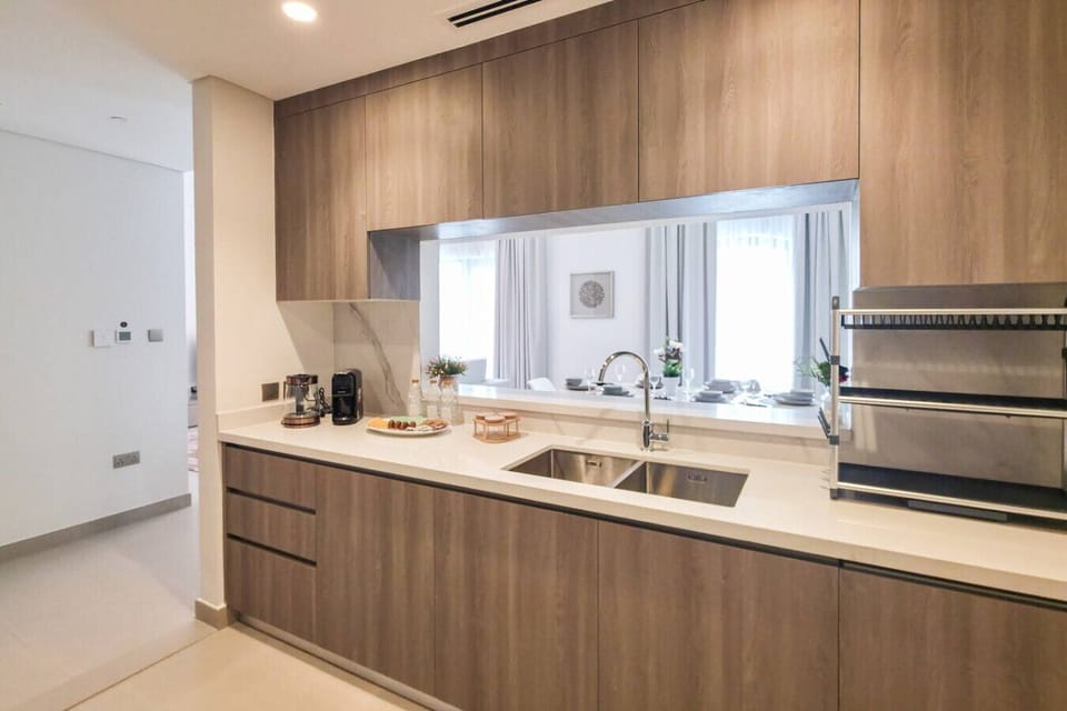 Enjoy the convenience of modern appliances and ample space to cook and dine