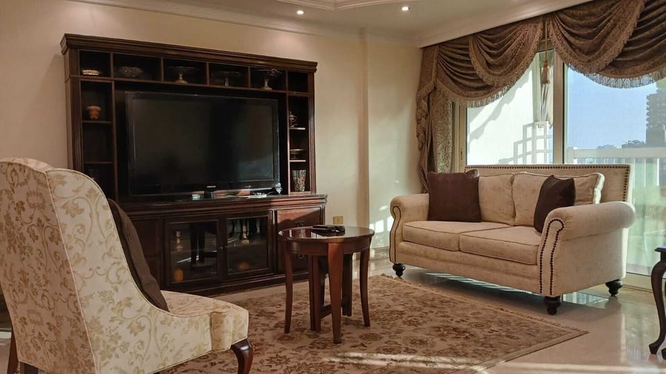 Luxury Apartment, Balcony | Living area
