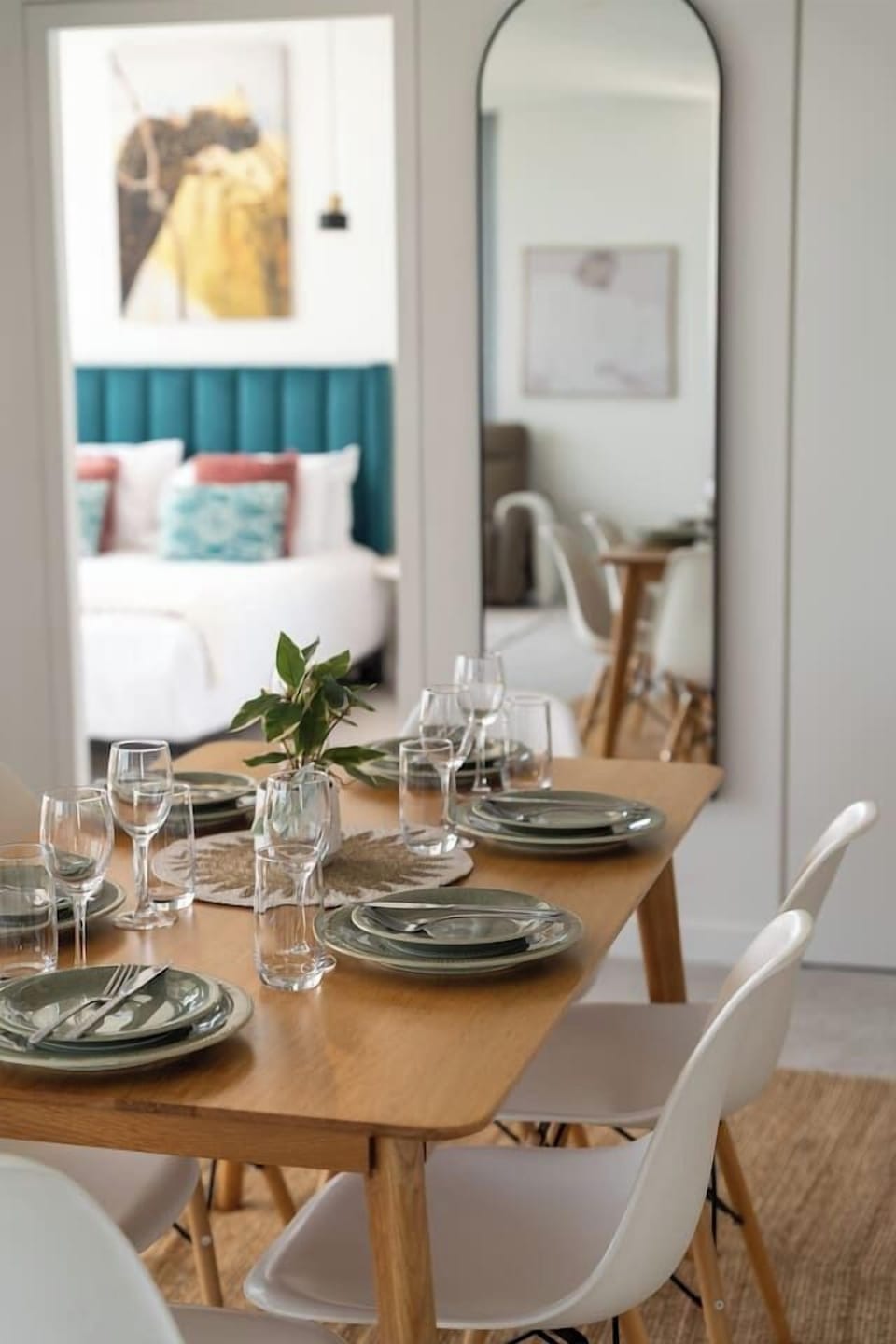 Gather around the beautifully styled dining table for memorable meals with family and friends.