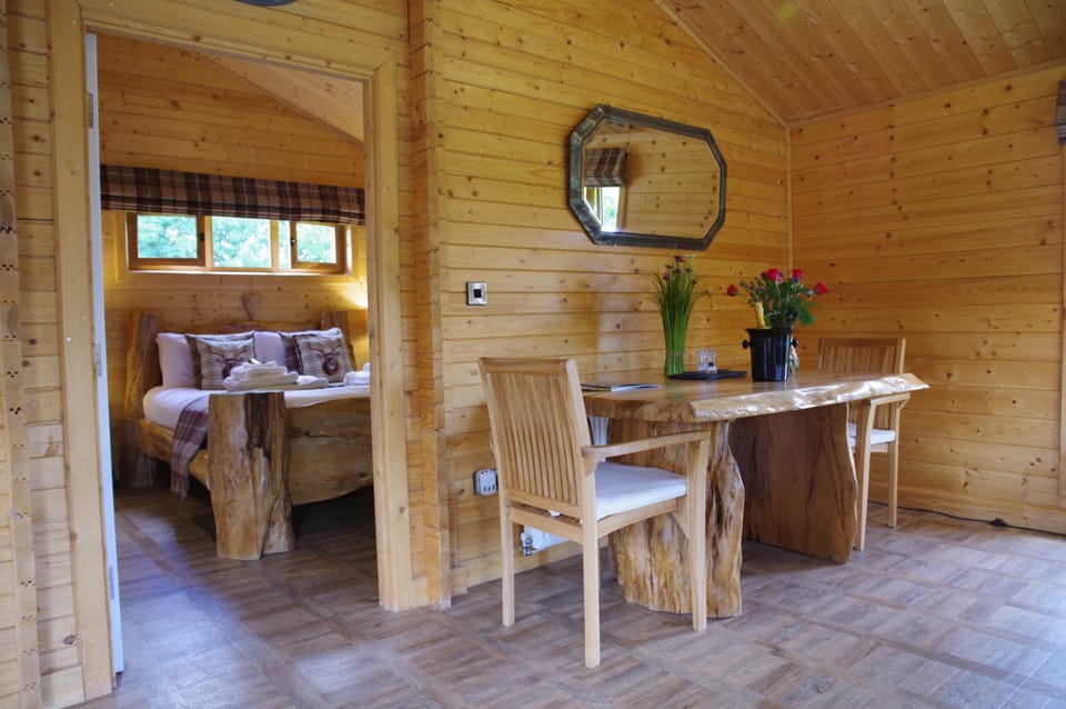Solid wood dining table