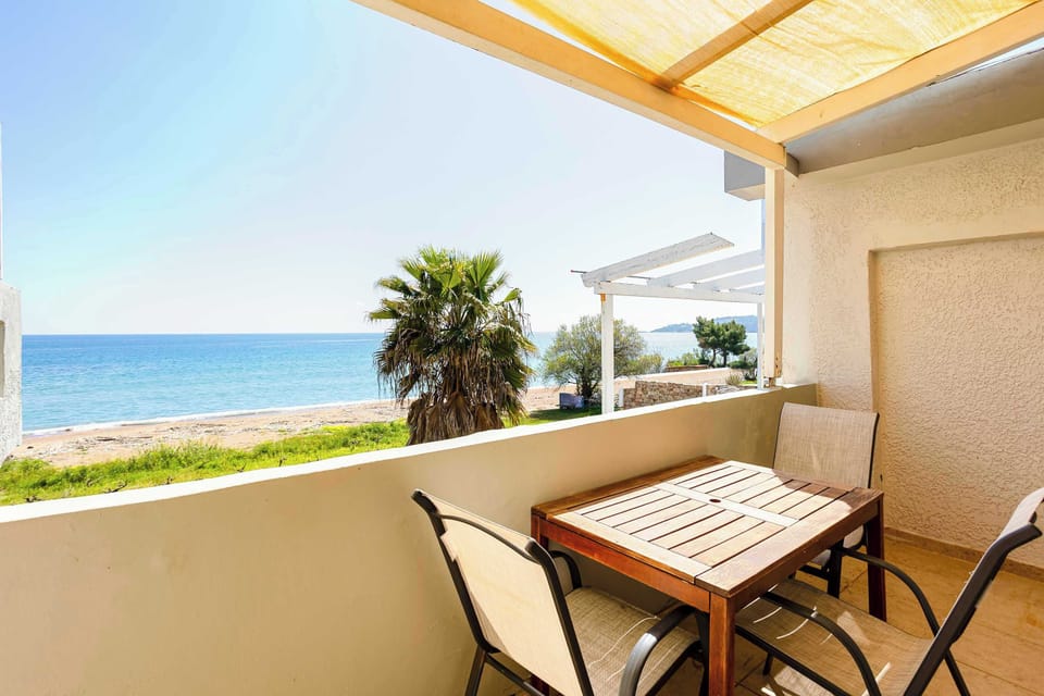 Private Balcony with Sea View and Dining Table