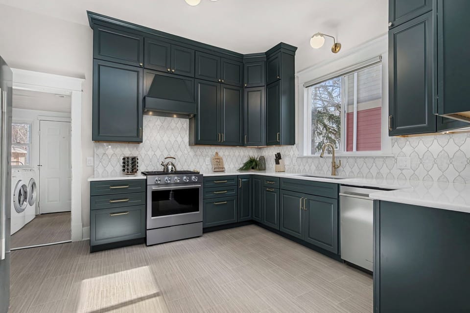 House, Multiple Beds, Kitchen, Garden View | Private kitchen