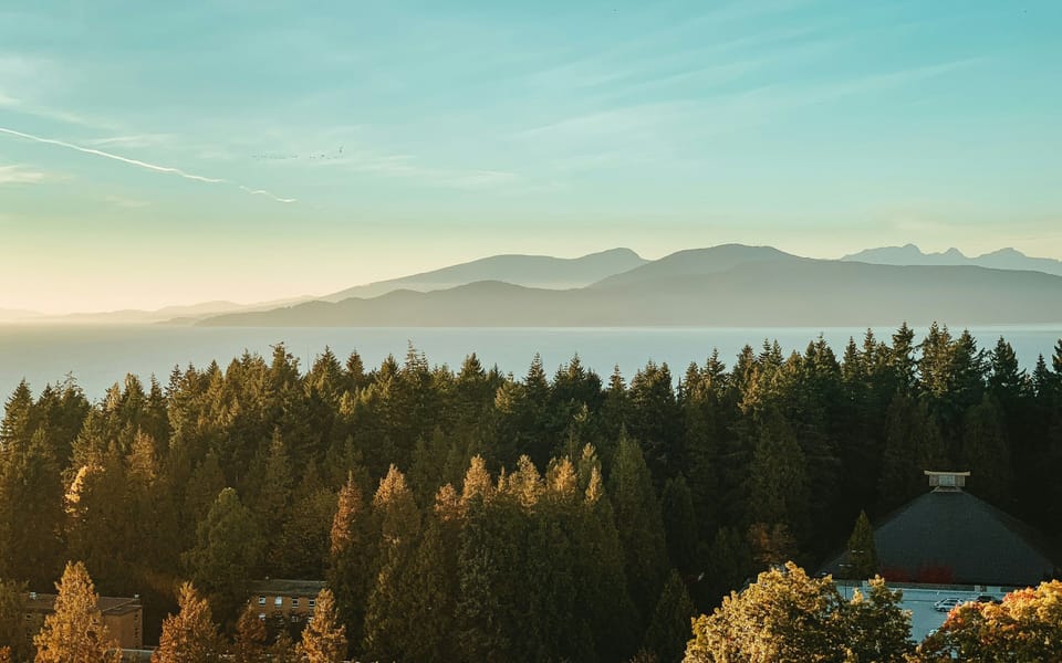 North Shore Mountains can be viewed throughout the city.