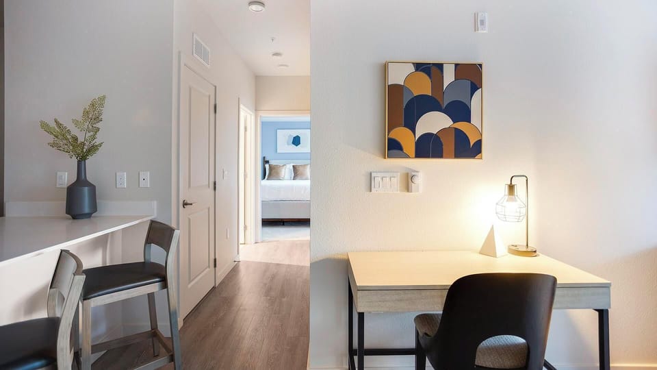 Apartment (2 Bedrooms) | Living area | 50-inch Smart TV with digital channels