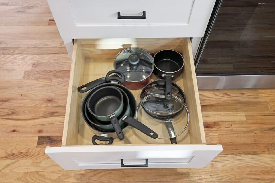 Our fully equipped kitchen is stocked with the essentials you need for mealtime success!