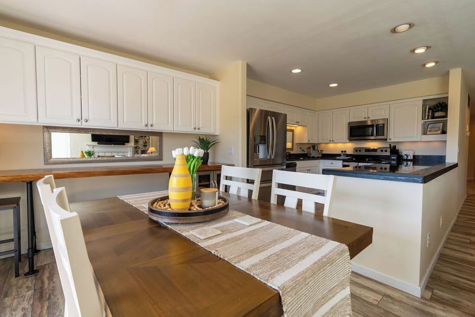 Dining room area with Kitchen
