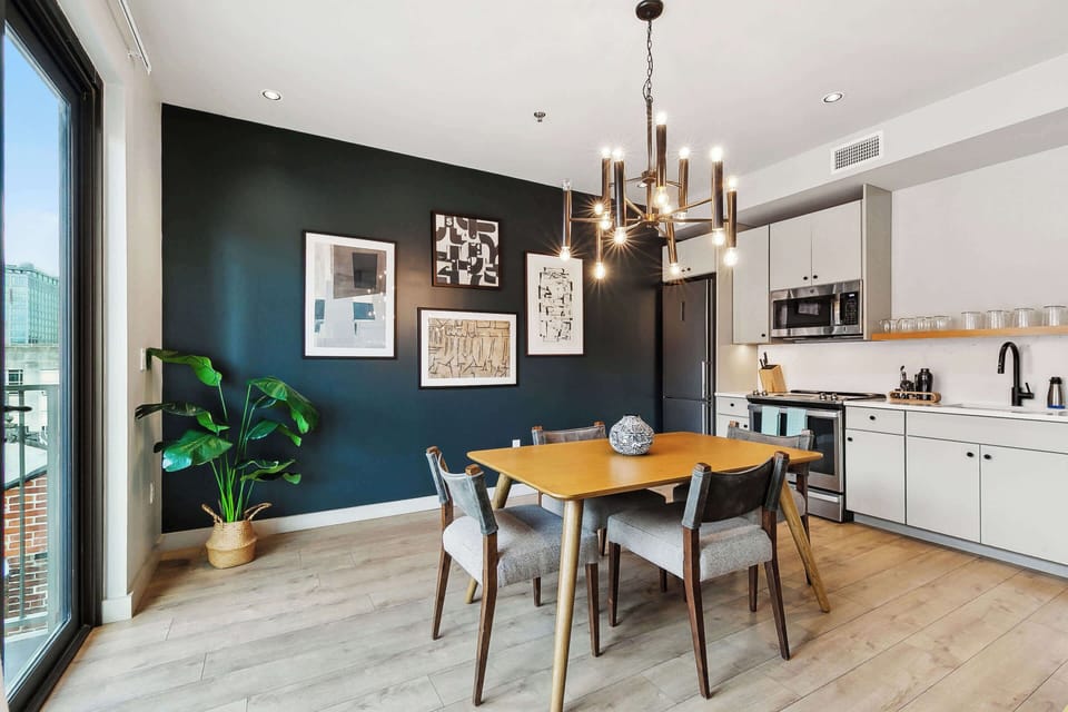 Dining Table and Kitchen