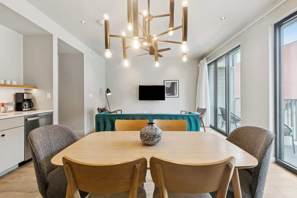 Dining Table + Living Room