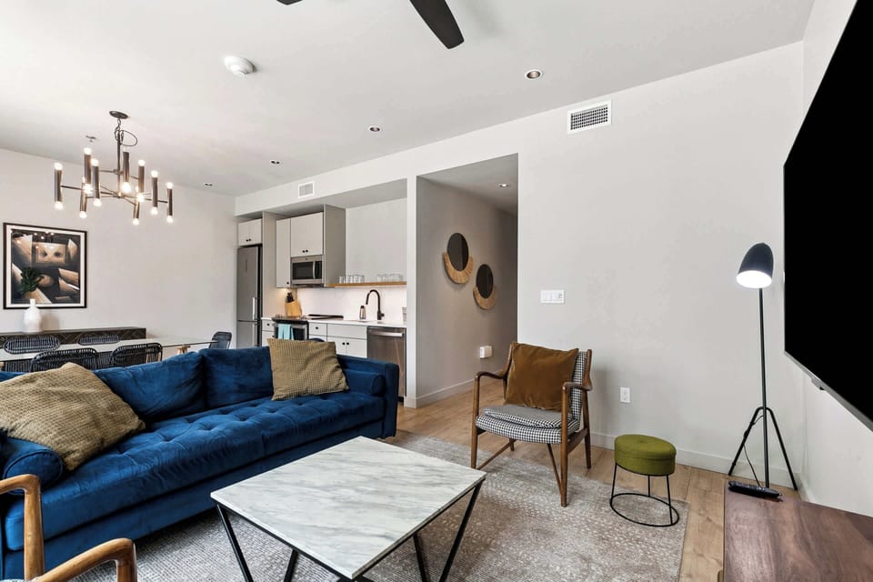 Living Room + Kitchen