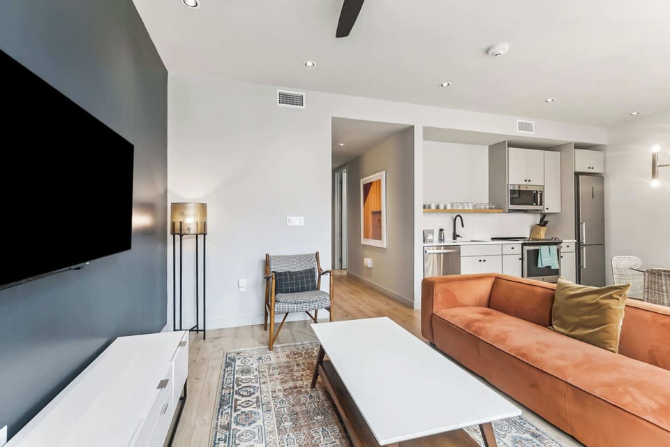 Living Room + Kitchen