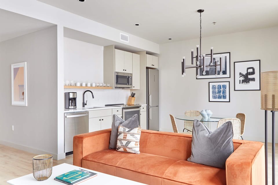 Living Room + Kitchen 