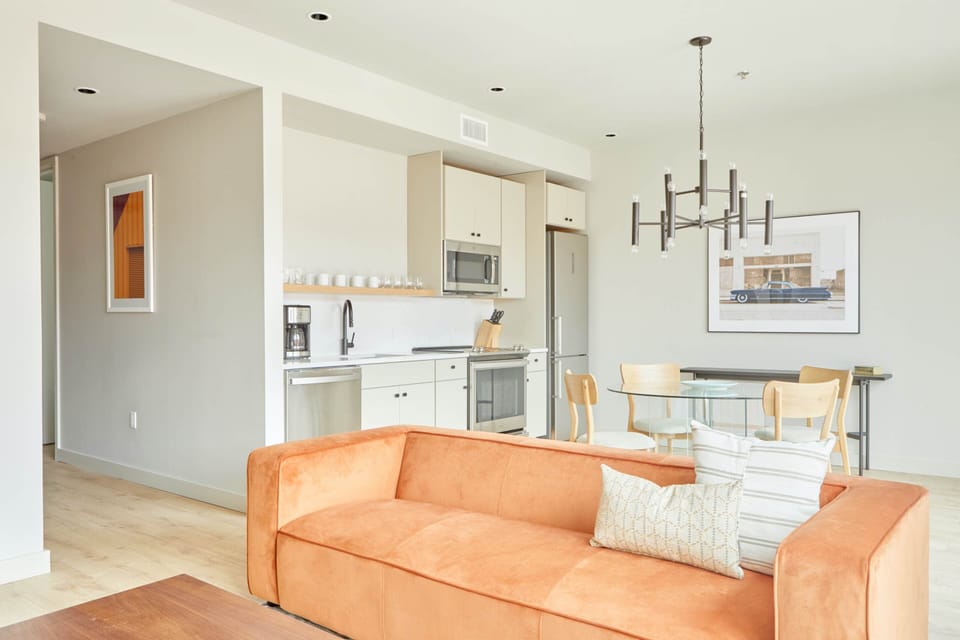 Living Room + Kitchen