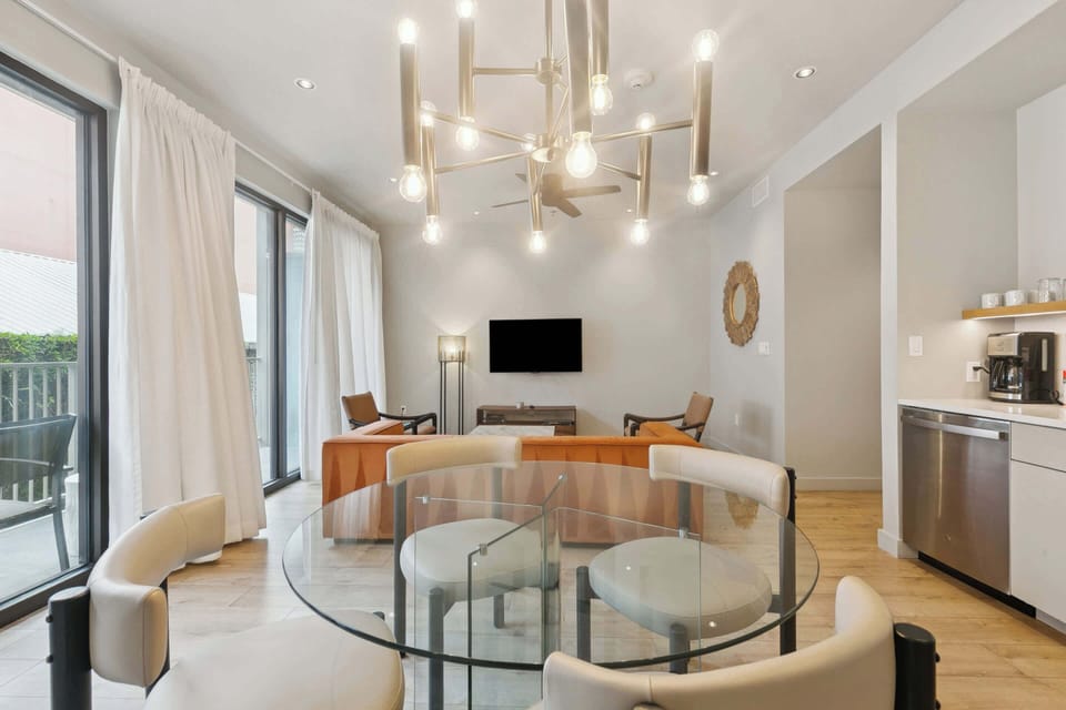 Dining Table + Living Room 